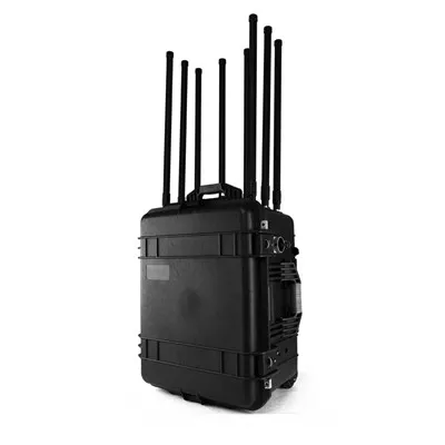 Córas Frithdhrón 100MHz-7.5GHz Lán-Band Drone Drone Frith-Fpv Drone Defence Blocking Signal Subhadóir